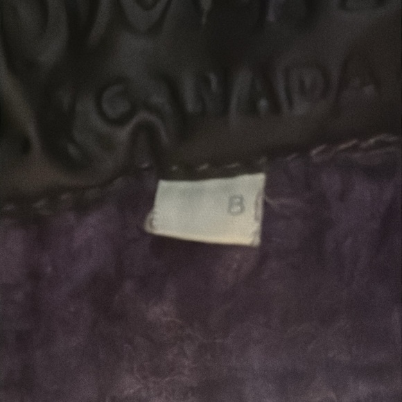 Vintage Hide Society large Purple Shearling  Coat, Made in Canada - Picture 7 of 7